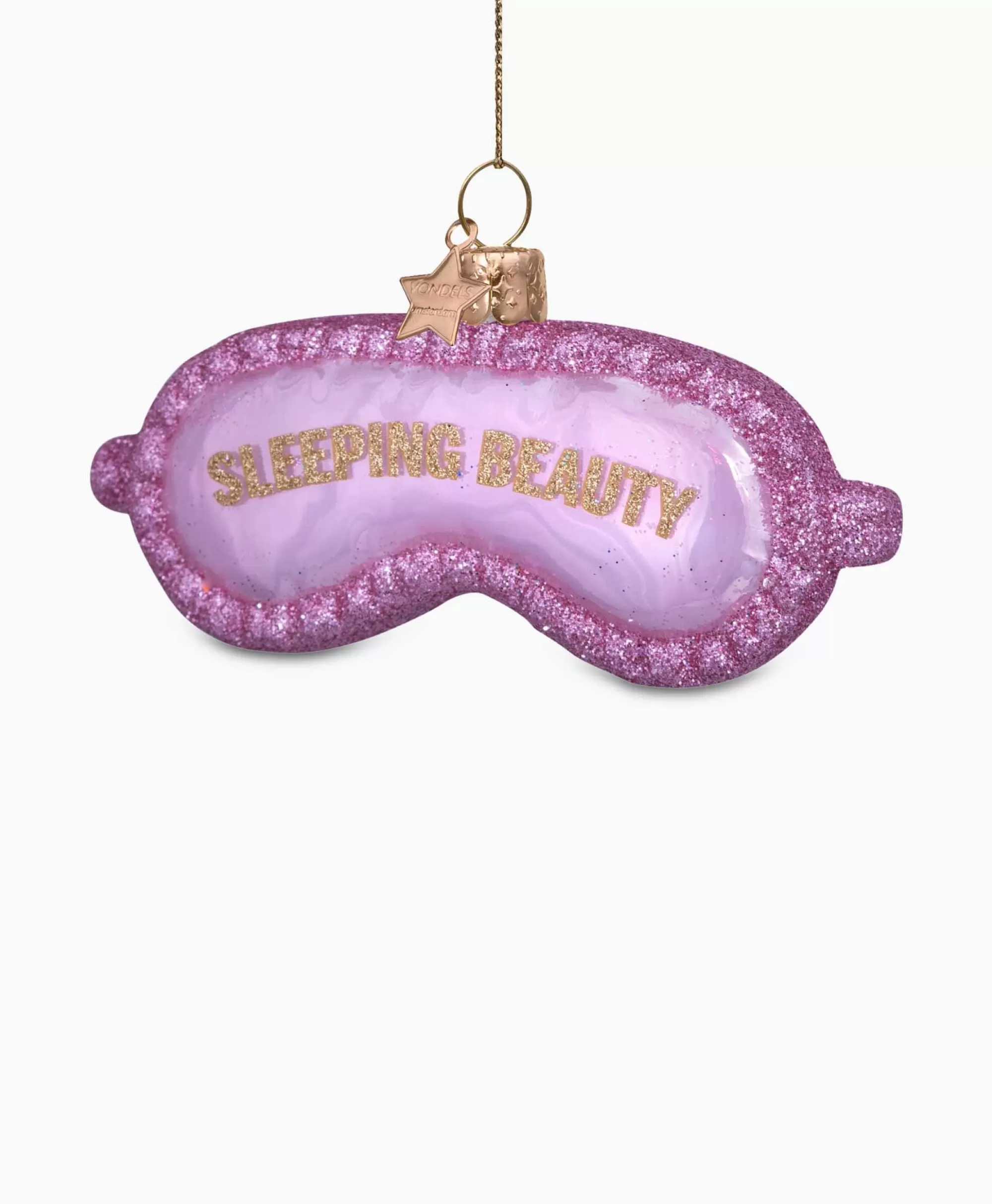 Lifestyle*Vondels Kerstbal Sleeping Beauty Slaapmasker Pink