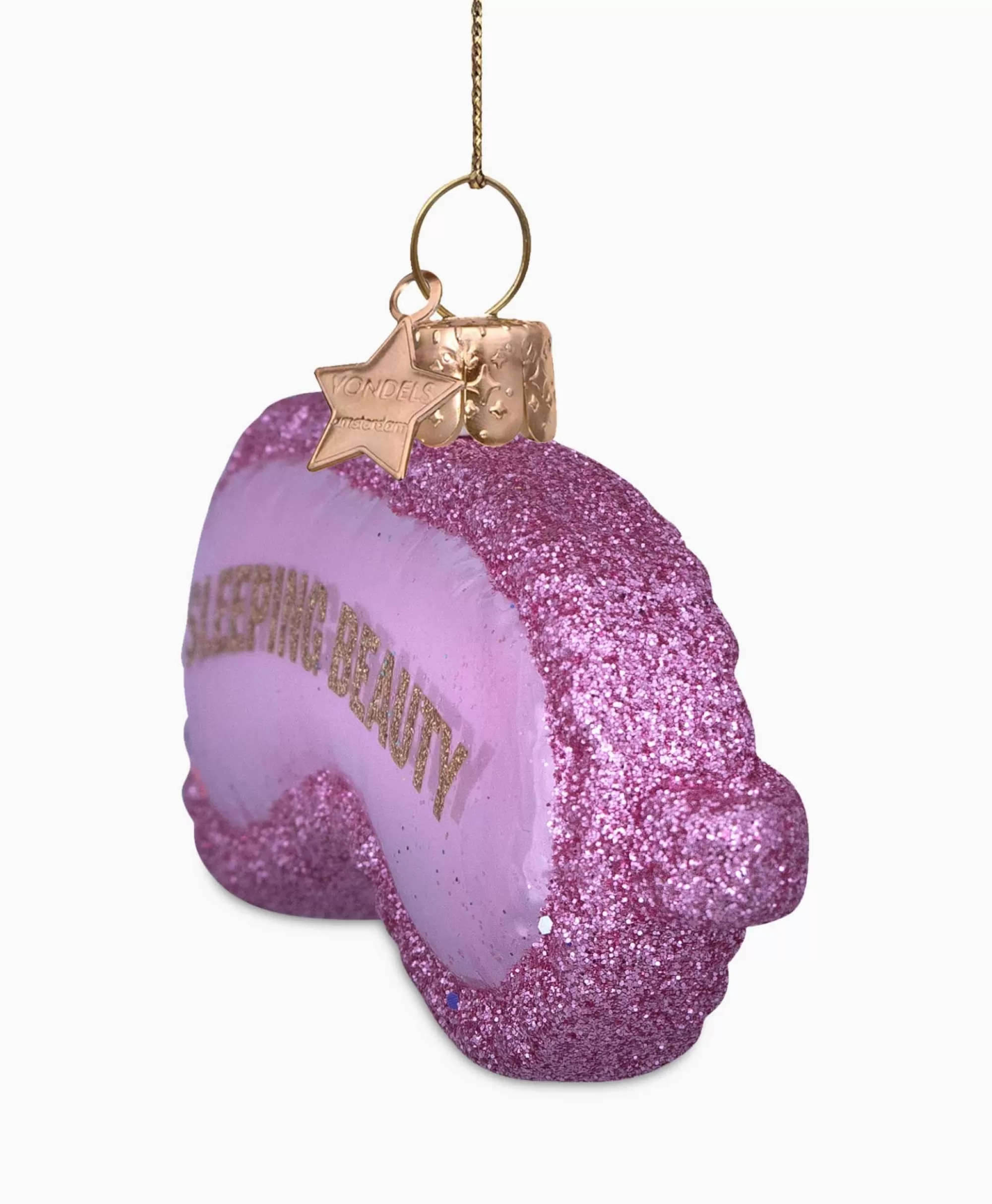 Lifestyle*Vondels Kerstbal Sleeping Beauty Slaapmasker Pink