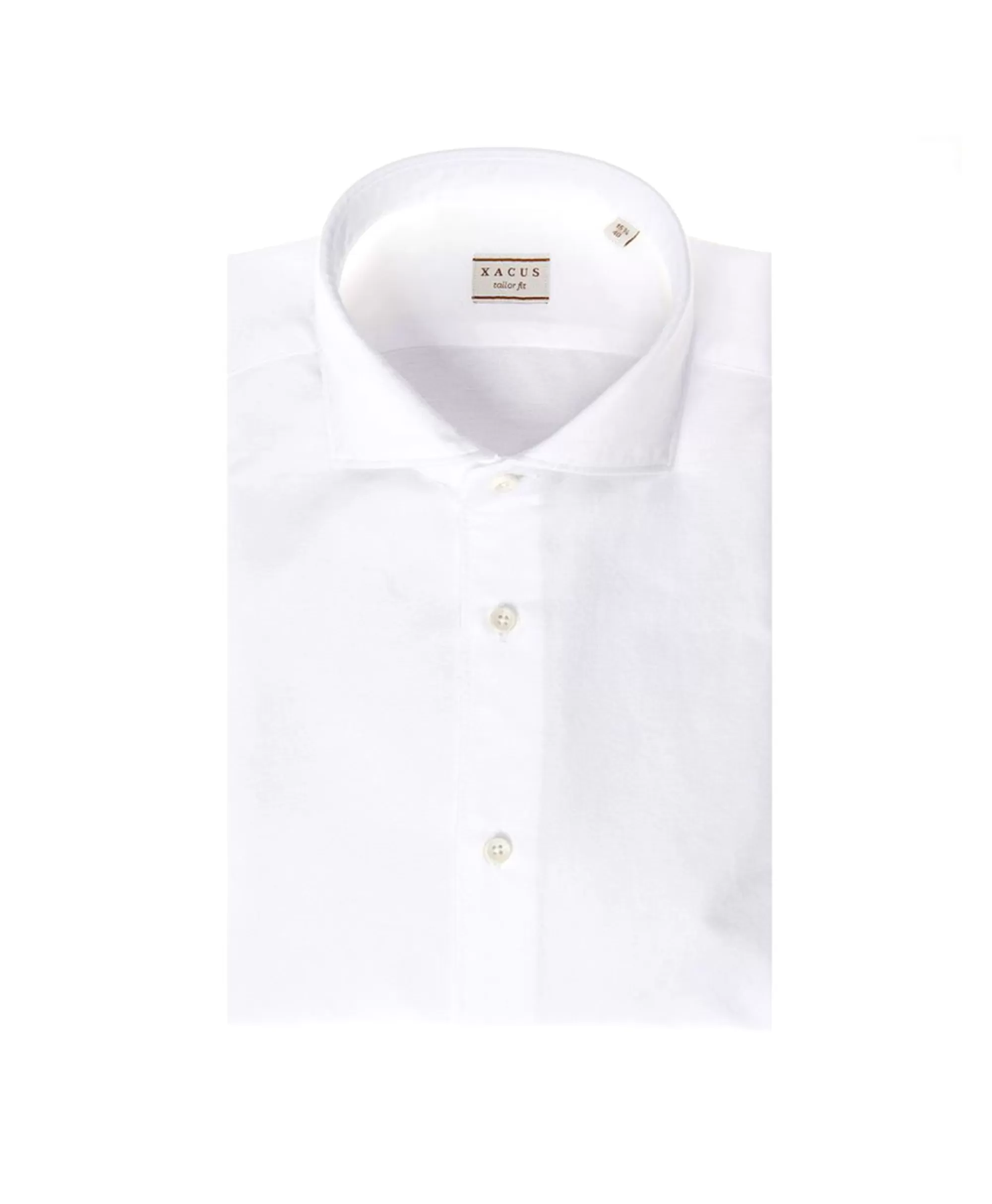 Overhemden*Xacus Tailor Fit Oxford Shirt Wit