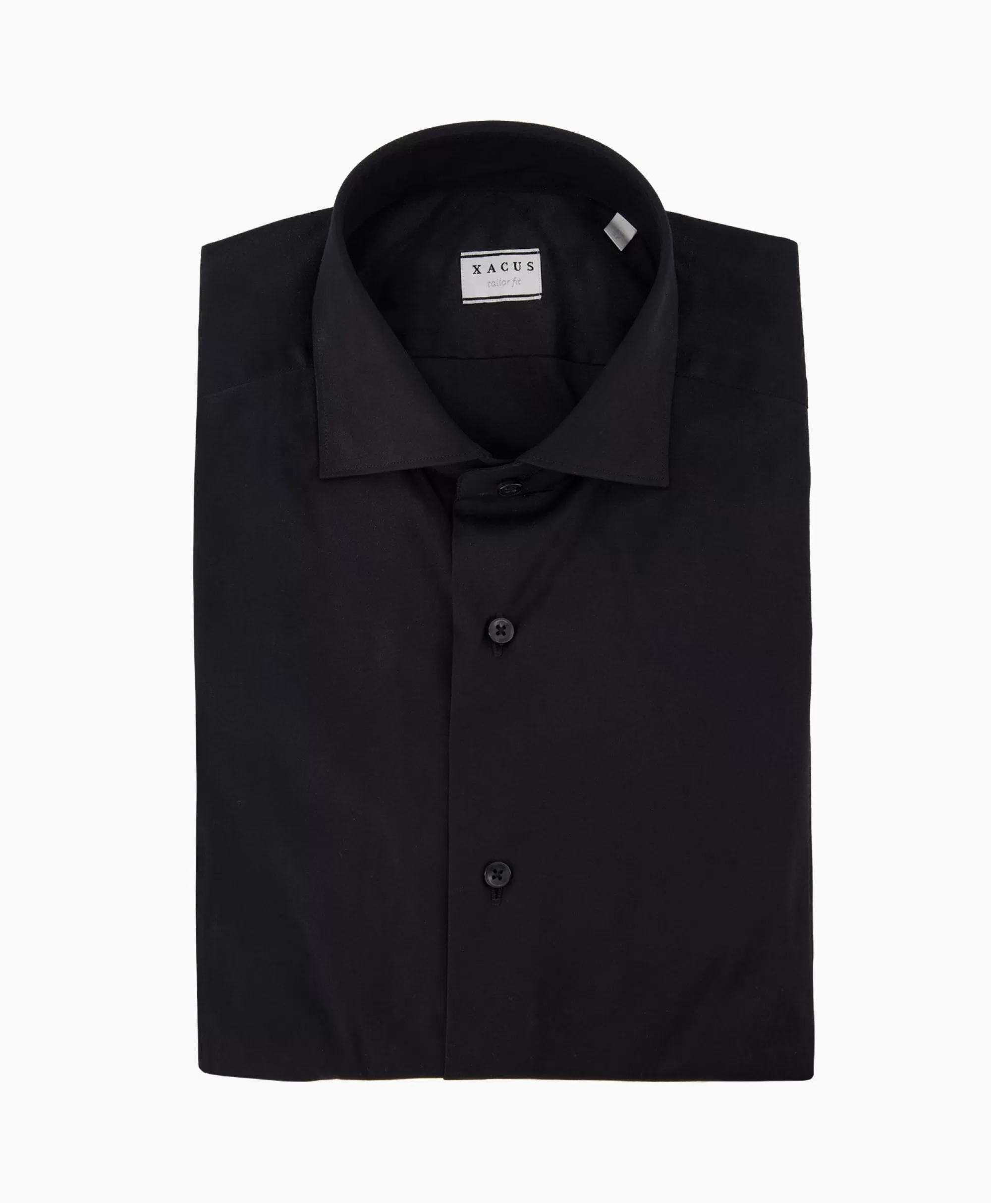 Overhemden*Xacus Tailor Fit Shirt Zwart