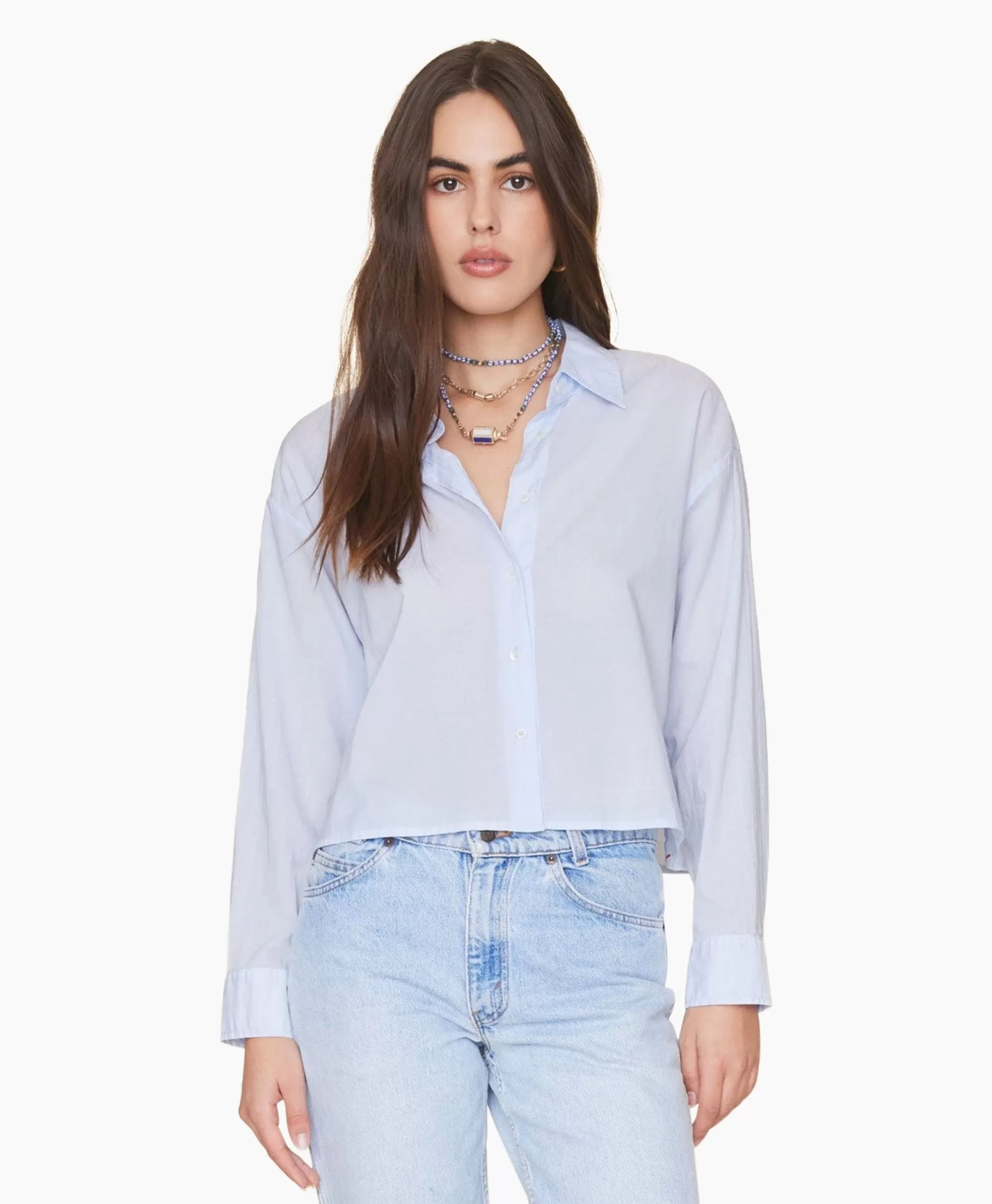 Blouses*Xirena Blouse Dawson Licht Blauw