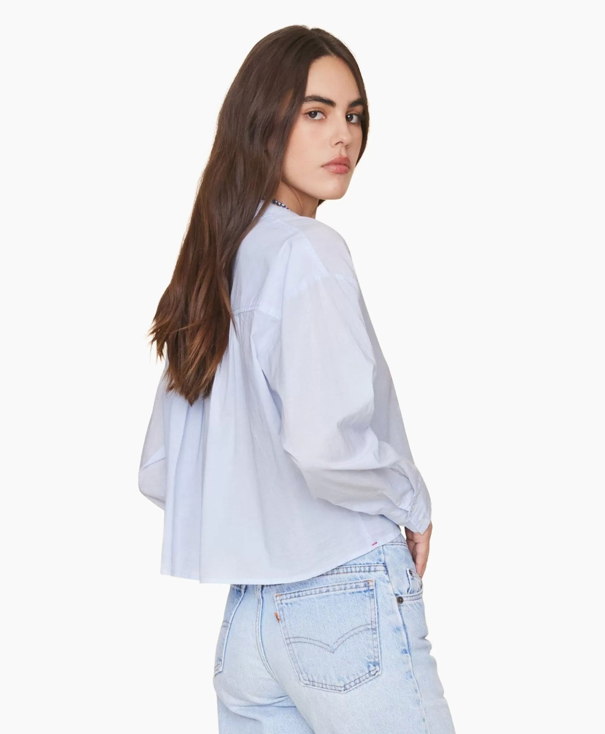 Blouses*Xirena Blouse Dawson Licht Blauw