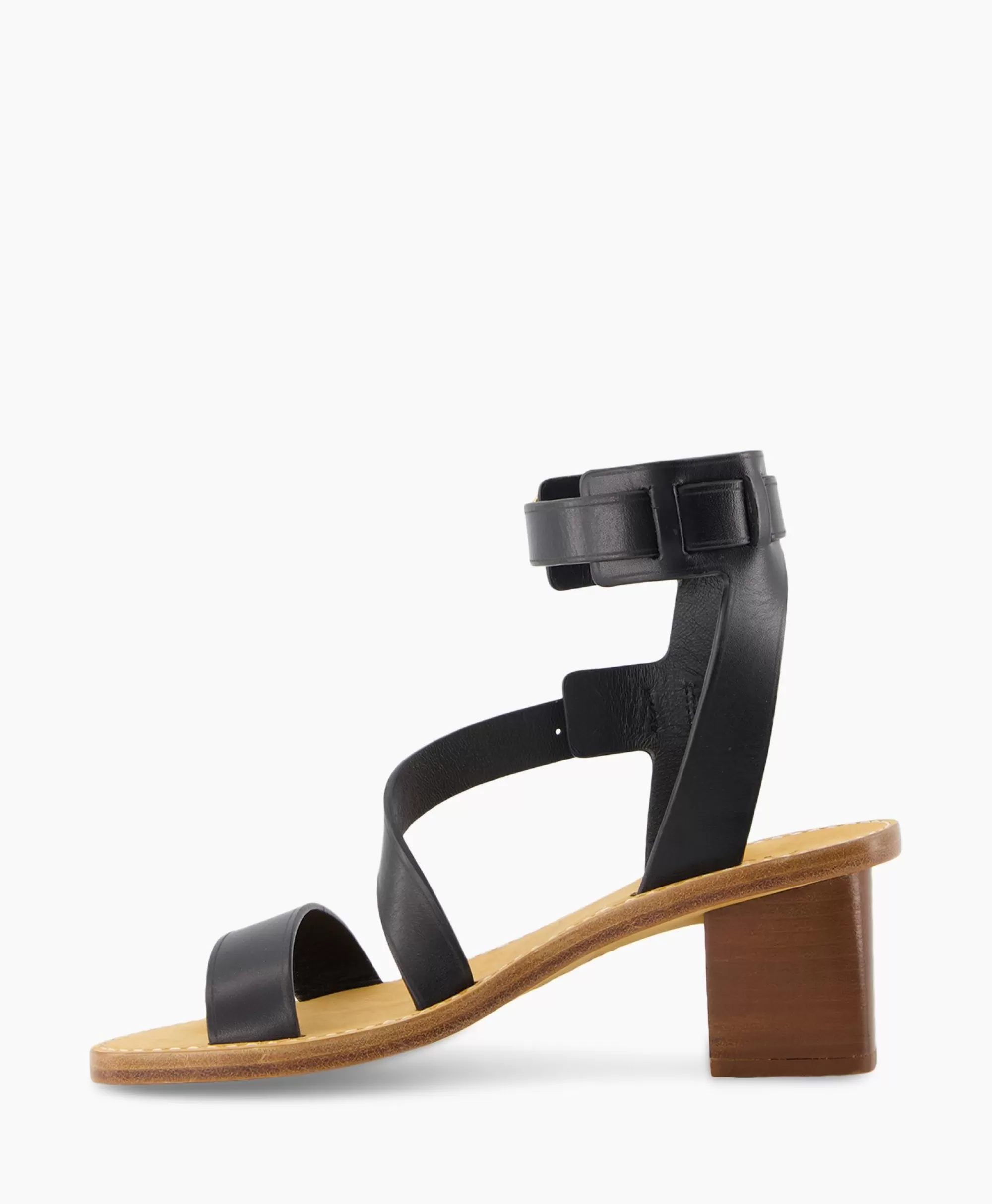 Sandalen*Zadig & Voltaire Zadig & Voltaire Sandaal Met Hak Cecilia Caprese Sandal Leather Zwart