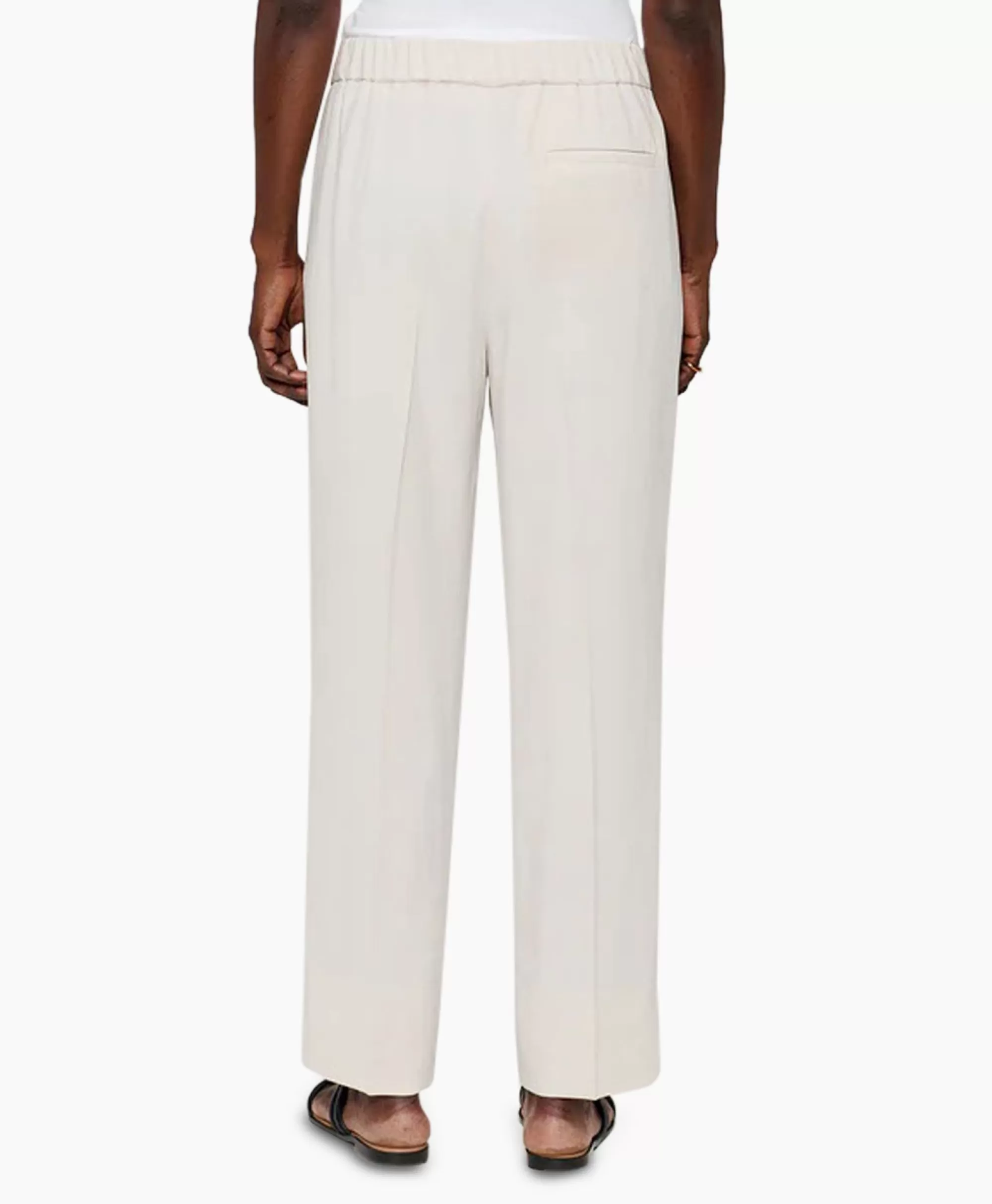 Broeken*Zenggi Chino Japanese Crepe Relaxed Off White