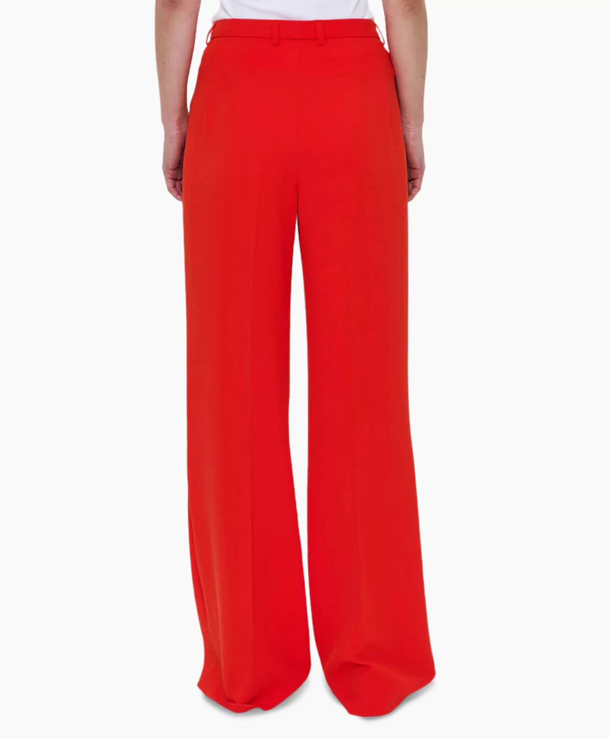 Broeken*Zenggi Pantalon Techno Silk Rood