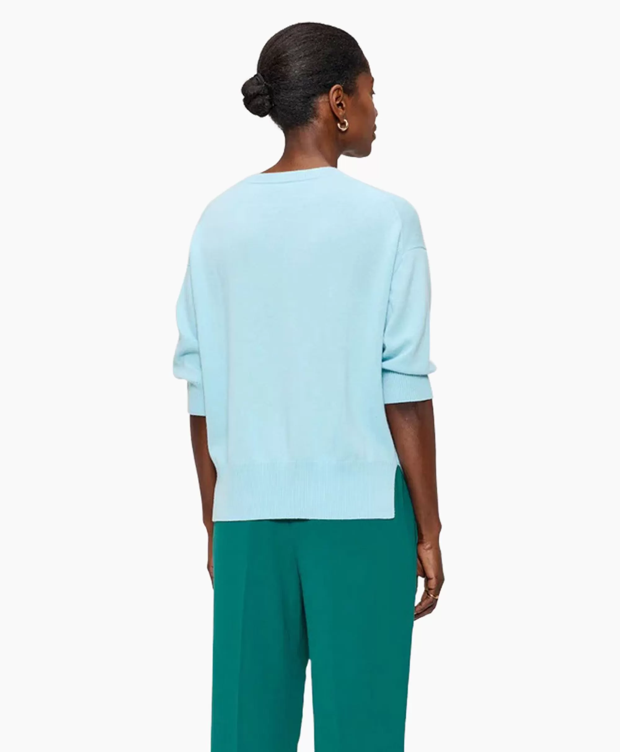 T-Shirts & Tops*Zenggi Top Relaxed Short Sleeve Aqua