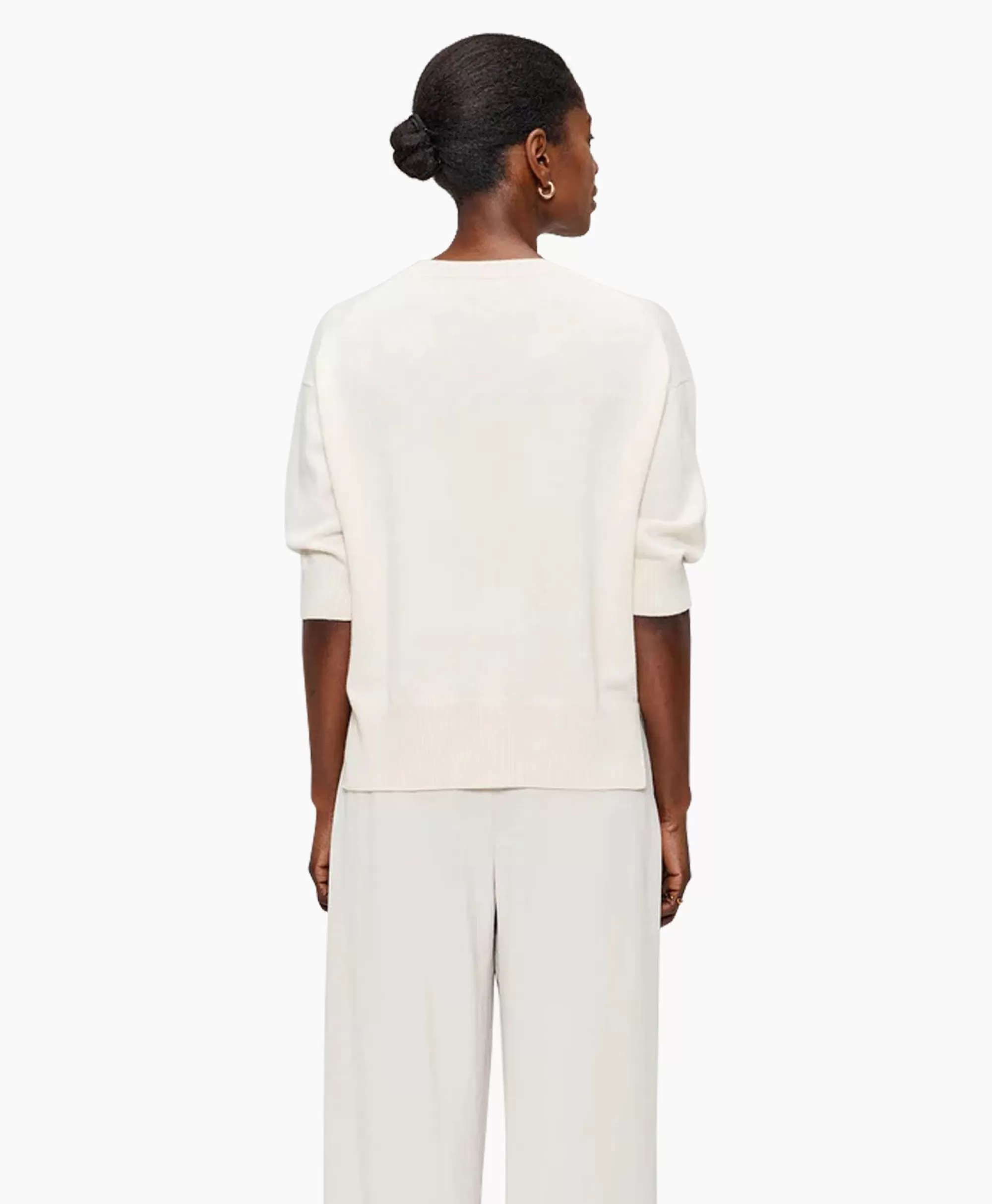 T-Shirts & Tops*Zenggi Top Relaxed Short Sleeve Off White