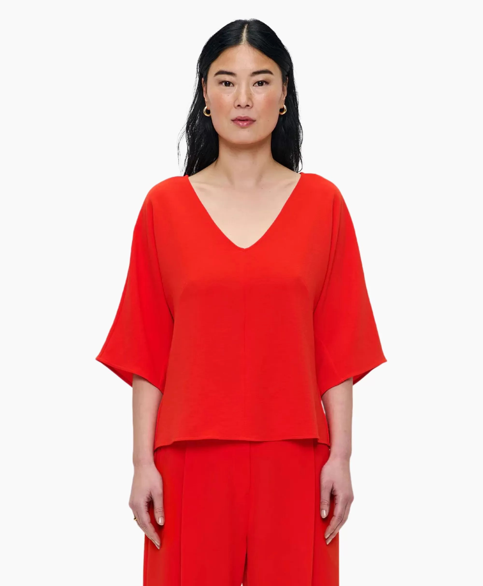 Tunieken*Zenggi Tuniek V-Neck Rood